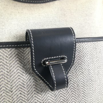 Hermes Toile Wool Chevron Jumping GM - Luxe Du Jour