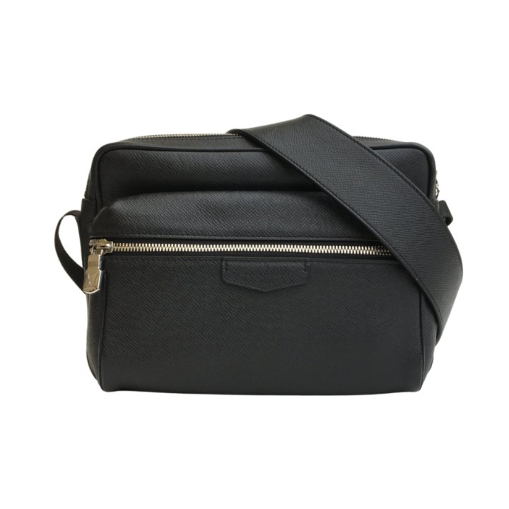 Louis Vuitton PPM Taiga メッセンジャー LOUIS VUITTON Shoulder Bag Messenger Roman PM Taiga Brown