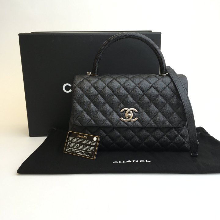 Chanel Medium Coco Handle | Black Handbag - Luxe Du Jour