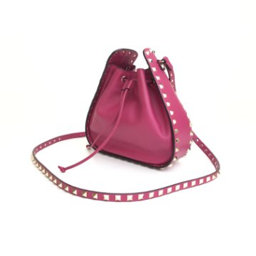 VALENTINO正規品/送料/関税込み Rockstud Drawstring Bucket Bag Valentino Garavani Rockstud Drawstring Leather Bucket Bag