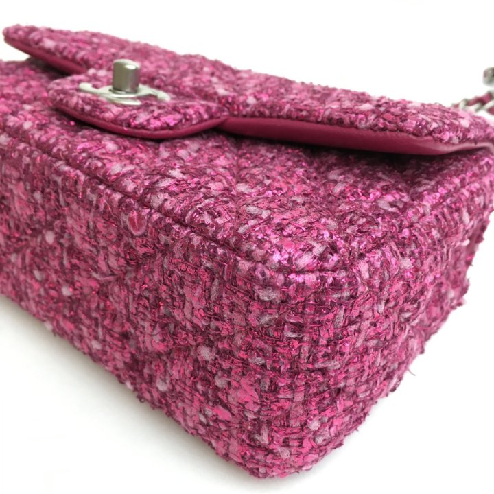 Chanel Mini Rectangle Pink Tweed - Luxe Du Jour