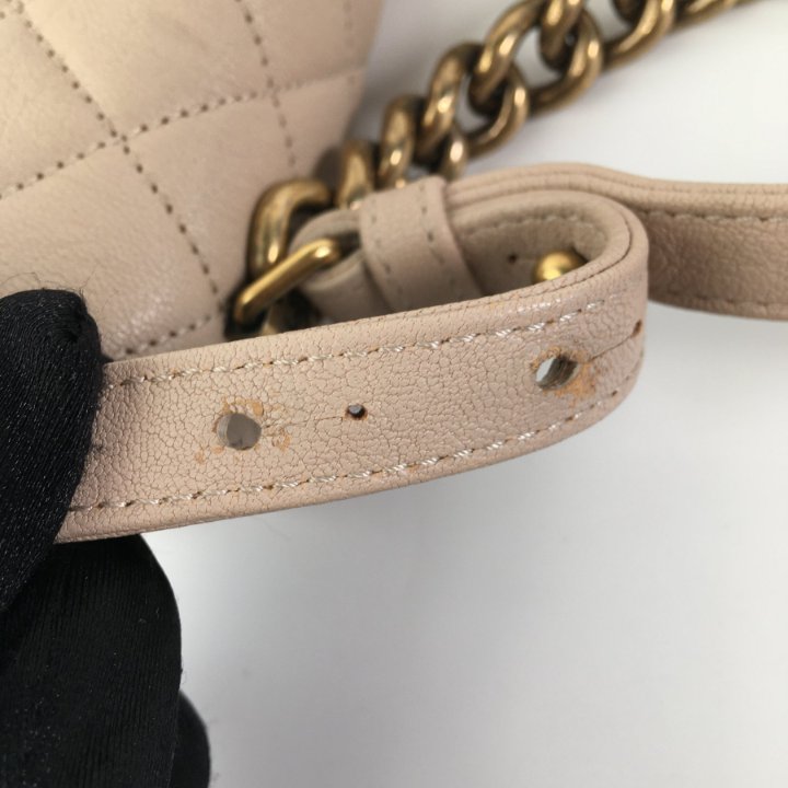 Chanel Trapezio Flap Mini Beige Calfskin - Luxe Du Jour