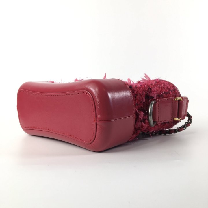 Chanel Gabrielle Hobo Small Red Tweed - Luxe Du Jour