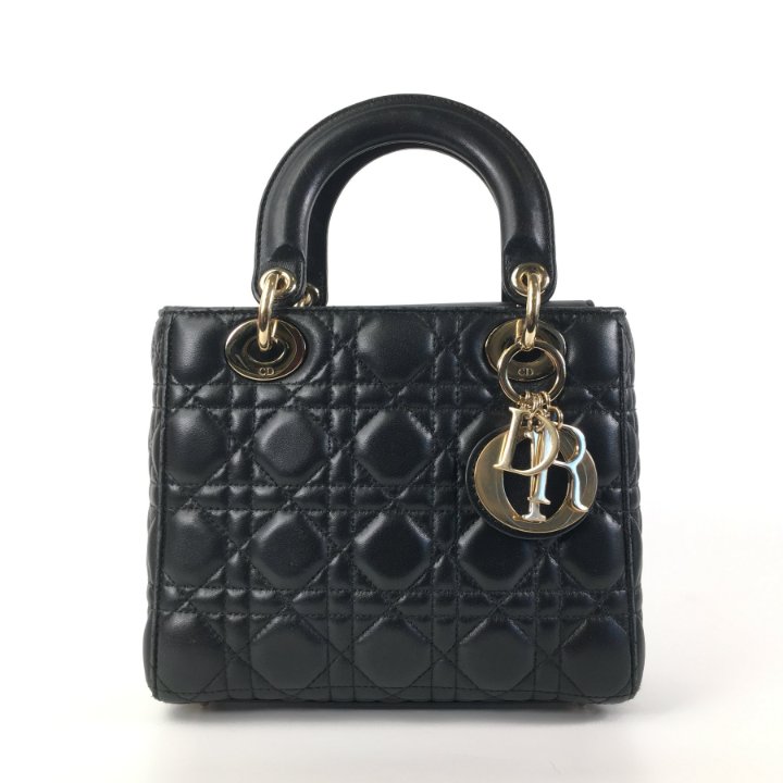 Dior Lady Dior Small | Black Gold Handbag - Luxe Du Jour