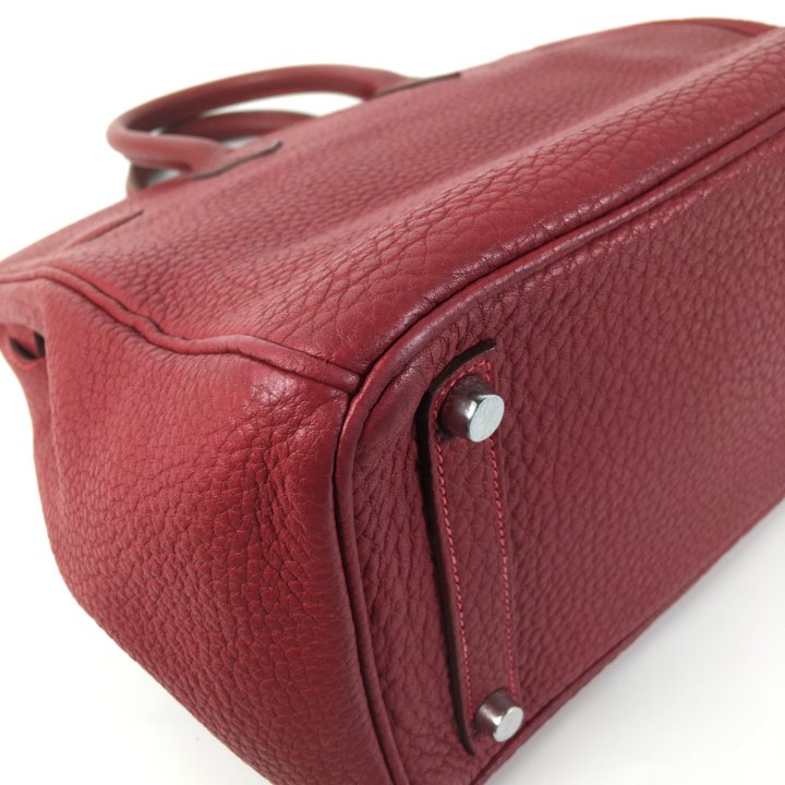 Hermes Birkin HAC 28 Rouge H Fjord PHW - Luxe Du Jour