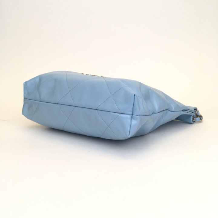 Chanel 22 Hobo Small 23A Blue Calfskin - Luxe Du Jour