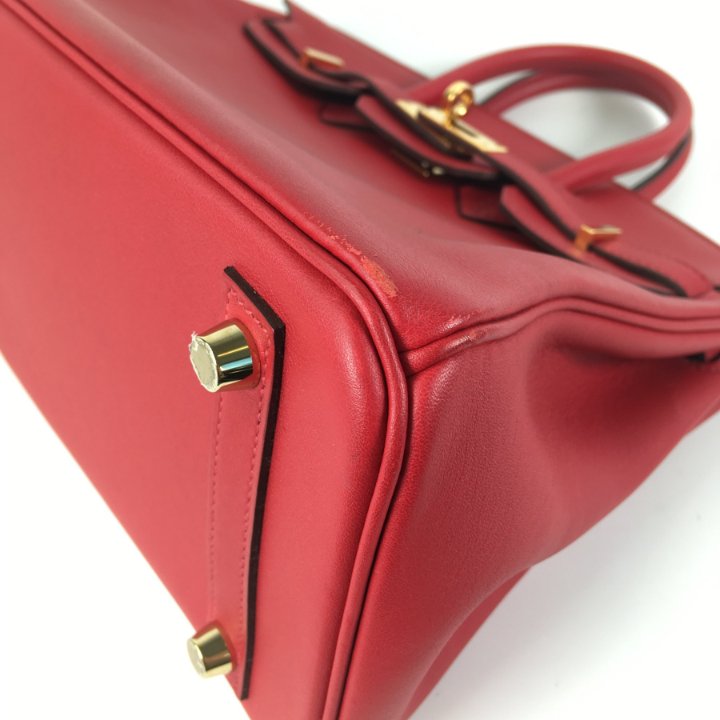 Hermes Birkin 25 Rouge Casaque Swift GHW - Luxe Du Jour