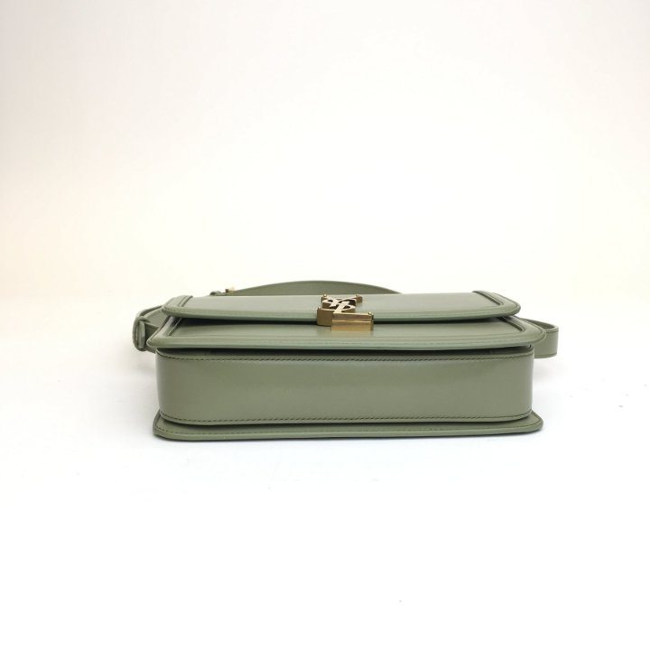 【送料&関税込】Saint Laurent Dark Green EconylA¢AR Le 5 A£ Saint Laurent (YSL) Medium Solferino Satchel - Luxe Bag Rental