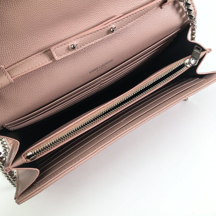 【Saint Laurent】YSL FLAP CHAIN(338Y)◆6077881GF0J YSL Flap Chain 338Y Black Leather Small Goods - LOZURI – LOZURI®