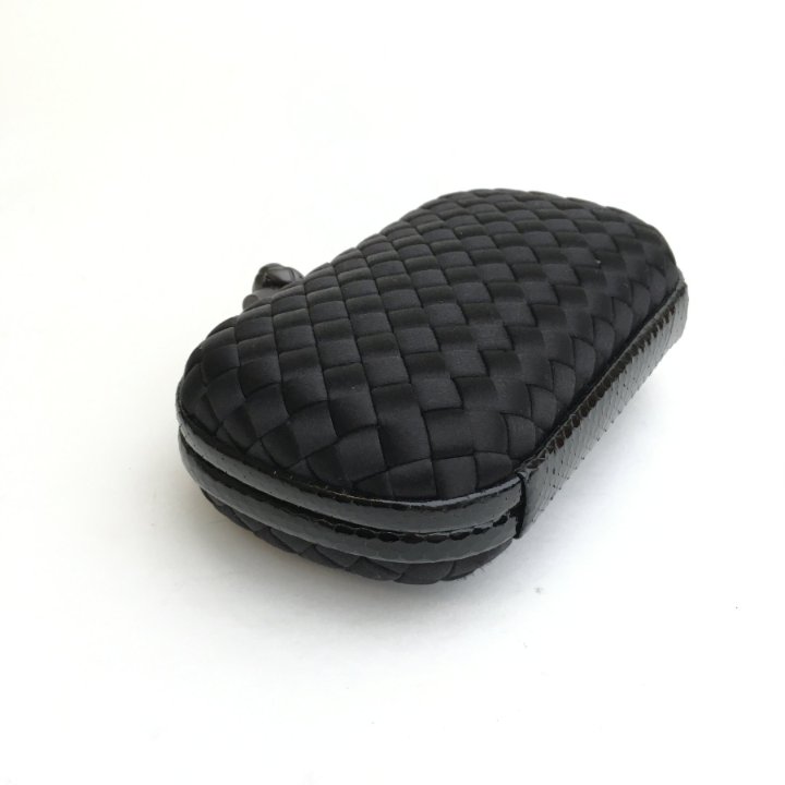 ★BOTTEGA VENETA★ Knot Minaudiere Clutch Bag Black 717622V0 Knot Minaudiere