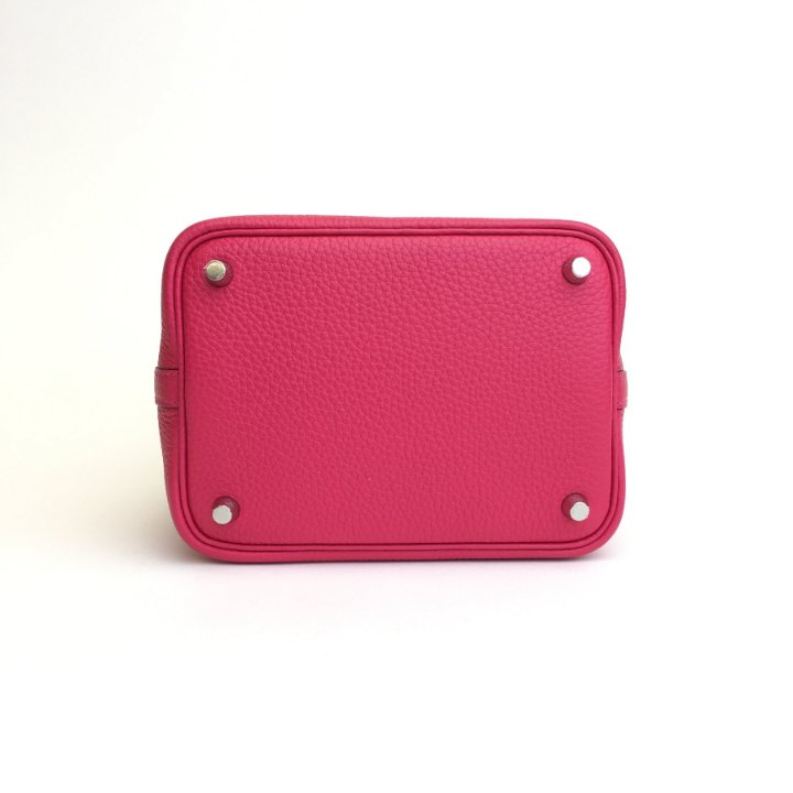 Hermes Picotin Lock 18 Rose Mexico Clemence PHW - Luxe Du Jour