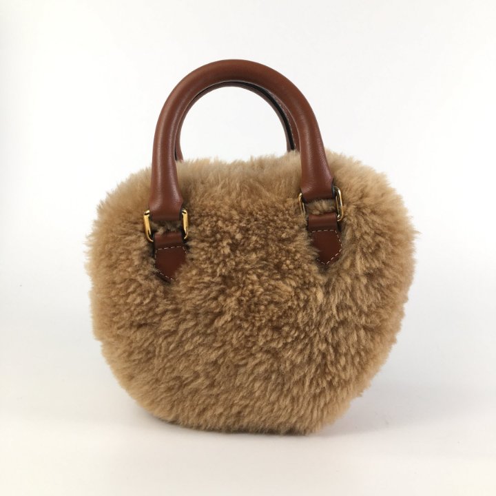 Celine Shearling Heart Bag - Luxe Du Jour