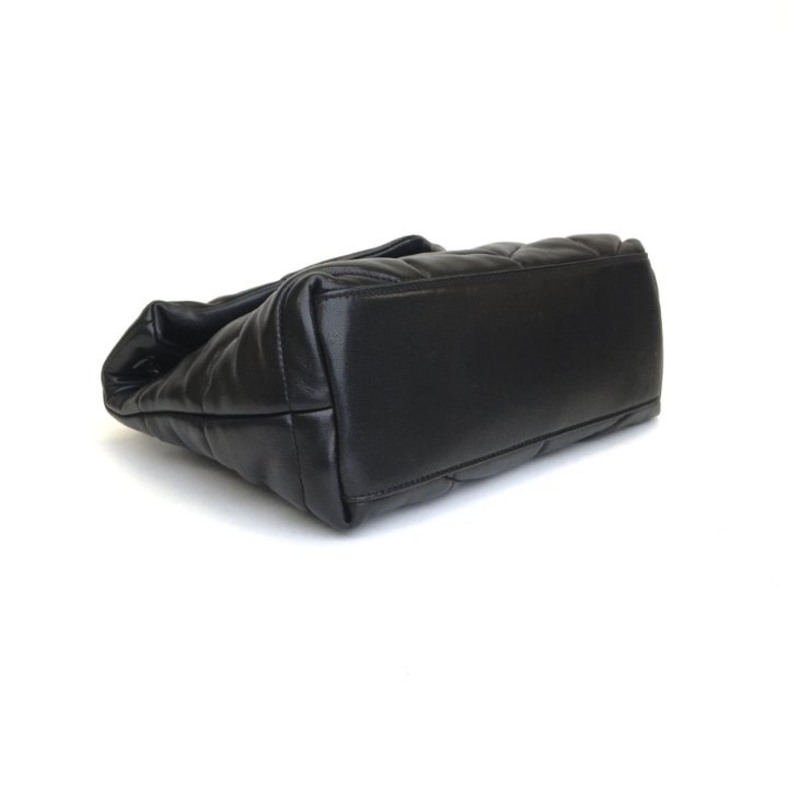 Saint Laurent 7796420SX0W9207 関税送料込 Saint Laurent (YSL) Small So Black Loulou Puffer - Luxe Bag