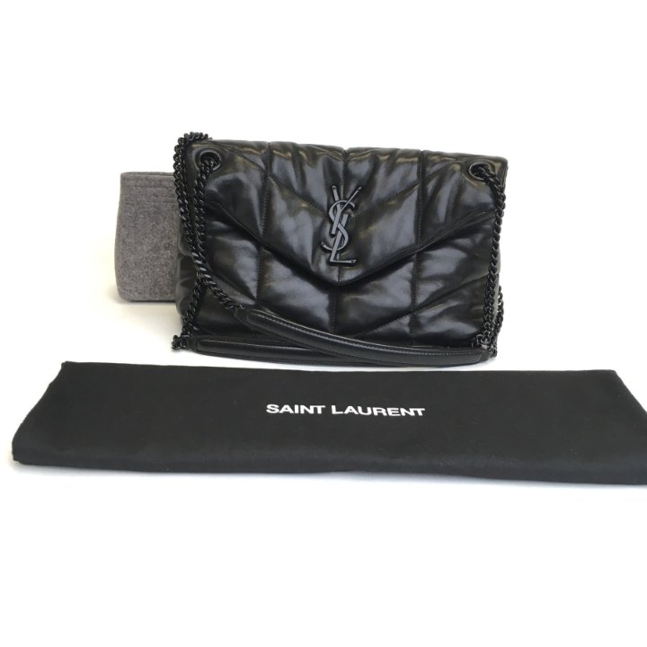 【関税&送料込】Saint Laurent Saint Laurent Loulou Puffer Saint Laurent (YSL) Small So Black Loulou Puffer - Luxe Du Jour
