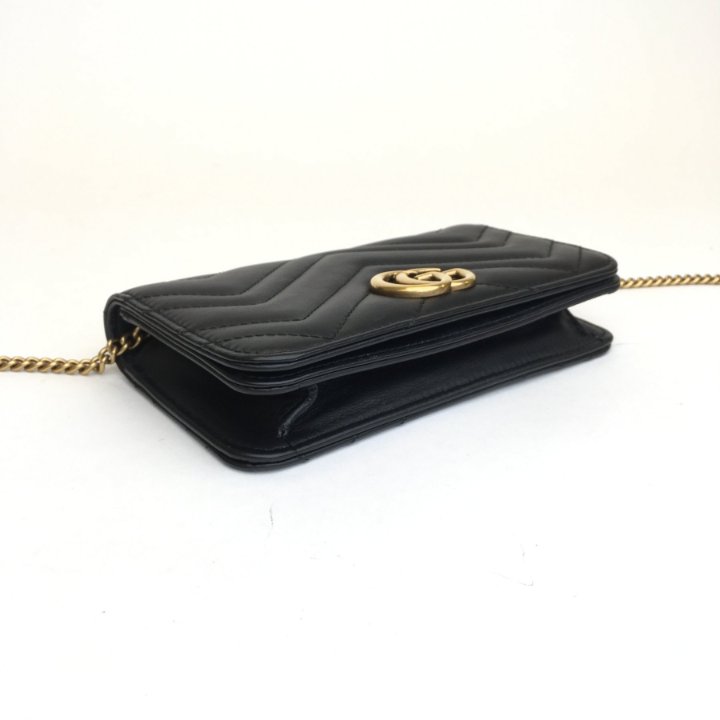 【関税&送料込】Gucci Gg Marmont Clutch GG Marmont pochette with chain in gold leather | GUCCI® US