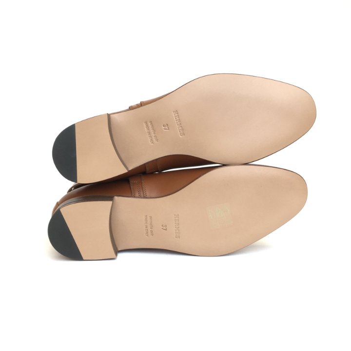 HERMES ブラウン アンクルブーツ 37 HERMES ブラウン アンクルブーツ 37 HERMES ブラウン アンクルブーツ