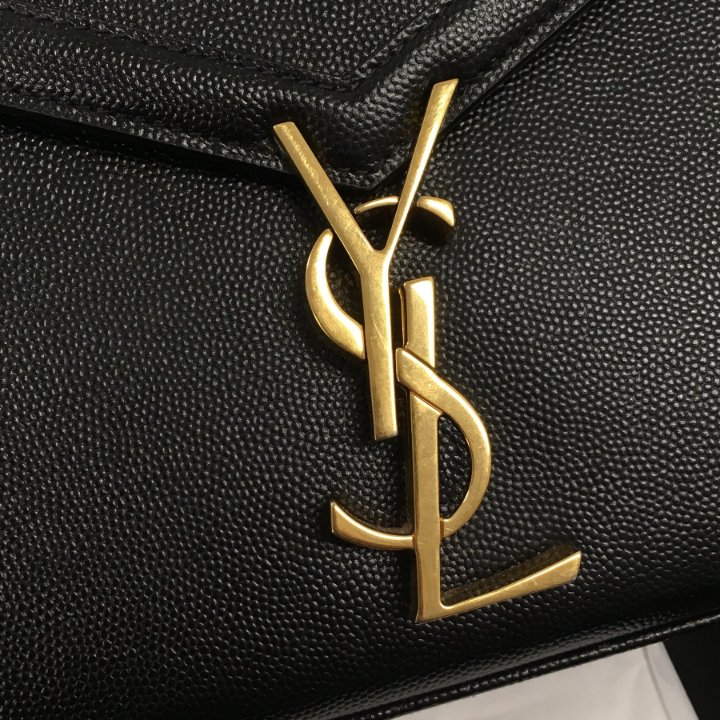 【関税&送料込】Saint Laurent Cassandre Black Smooth Leather SAINT LAURENT Cassandre leather clutch | NET-A-PORTER