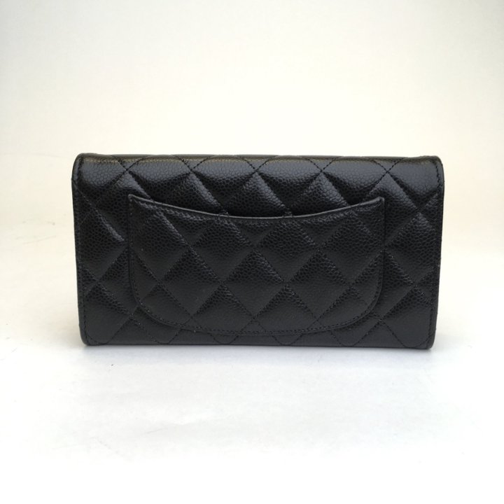 【CHANEL】Chanel classic long flap wallet★長財布 ブラック Chanel Long Flap Wallet - Luxe Du Jour