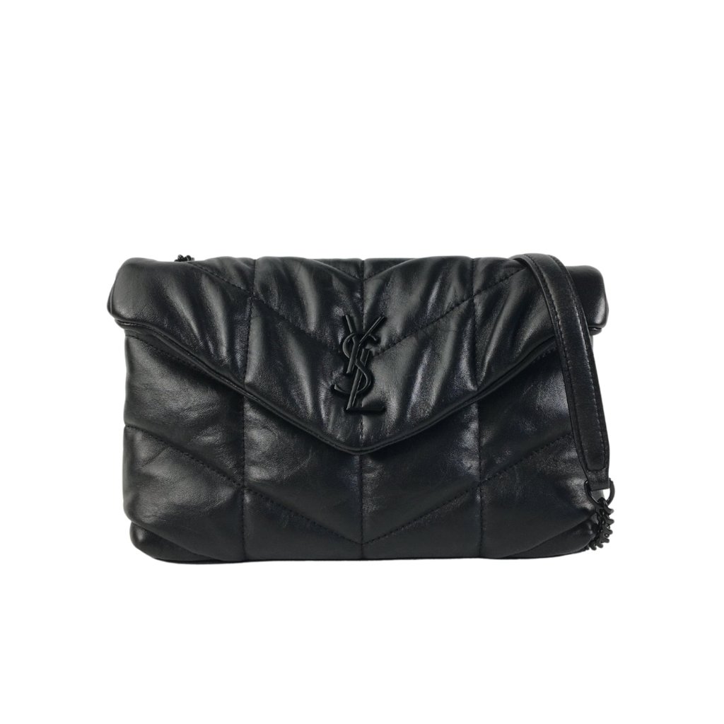 【関税&送料込】Saint Laurent Black Leather Small Loulou Sho 0400018013855_BLACK_A2?wid=830