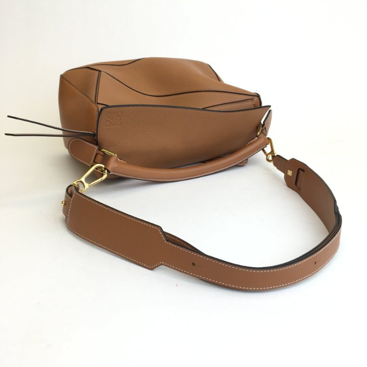 Loewe Medium Puzzle Bag | Brown Gold Handbag - Luxe Du Jour