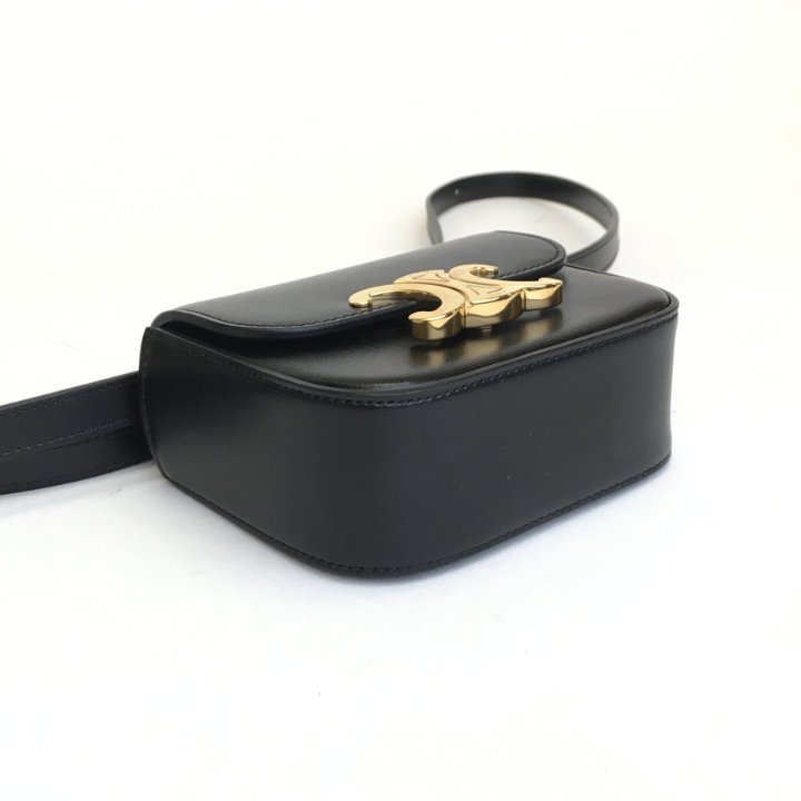 Celine Mini Claude | Black Gold Handbag - Luxe Du Jour