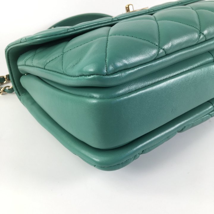 Chanel Trendy CC Small Green Lambskin - Luxe Du Jour