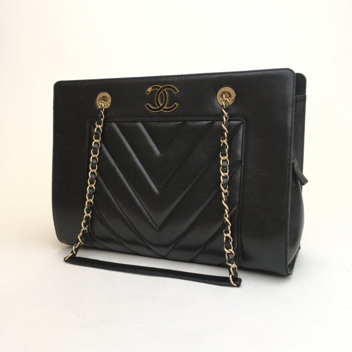 Chanel Mademoiselle Shopping Tote Black Calfskin - Luxe Du Jour