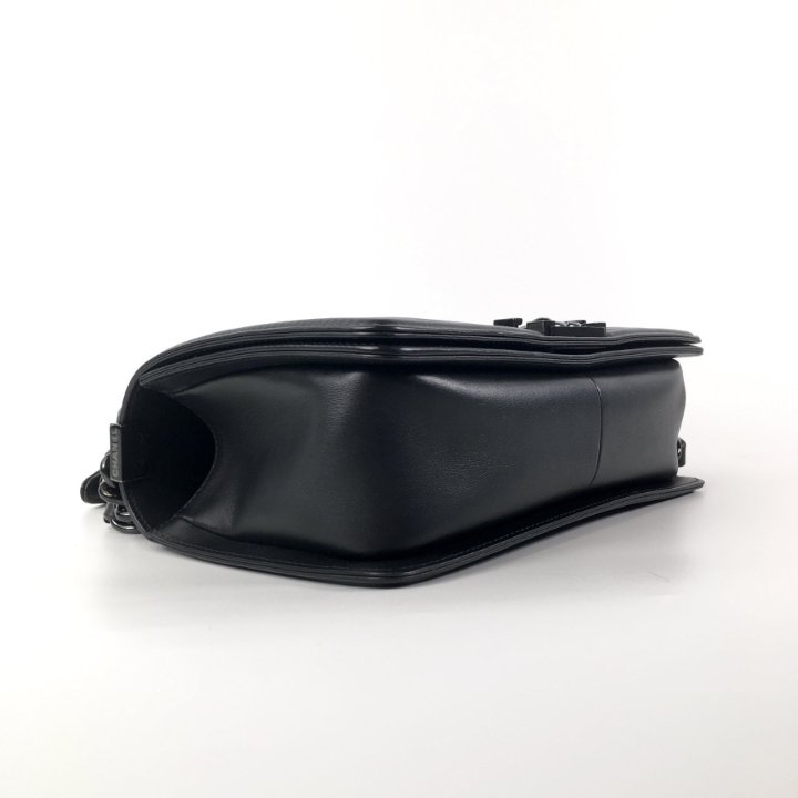 Chanel Boy Bag Old Medium So Black Lambskin - Luxe Du Jour