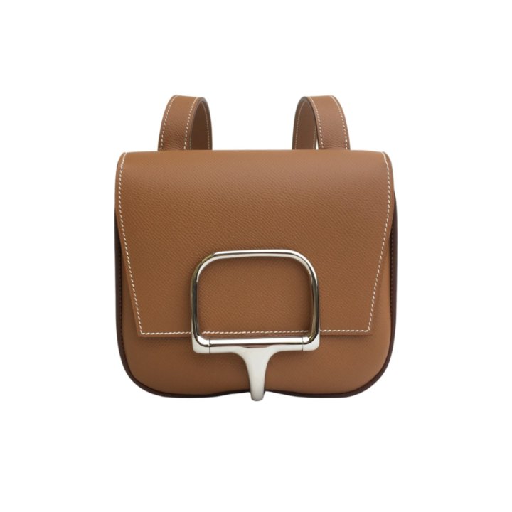 Hermes Mini Della Cavalleria Gold Epsom PHW - Luxe Du Jour