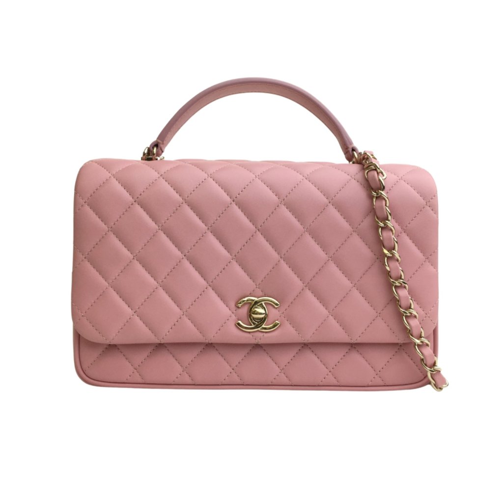 【ヴィンテージ】Rank:S☆Chanel Cream Citizen Chic Flap Bag Chanel Lambskin Mini Citizen Chic Flap Bag (SHF-C9EeJS)