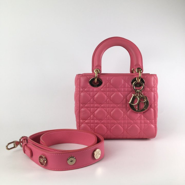 【無料郵送/関税込/正規品】 (W) Dior Abcdior Z Zinnia Zodiaqu CHRISTIAN DIOR Lambskin Cannage Small My ABCDior Lady Dior