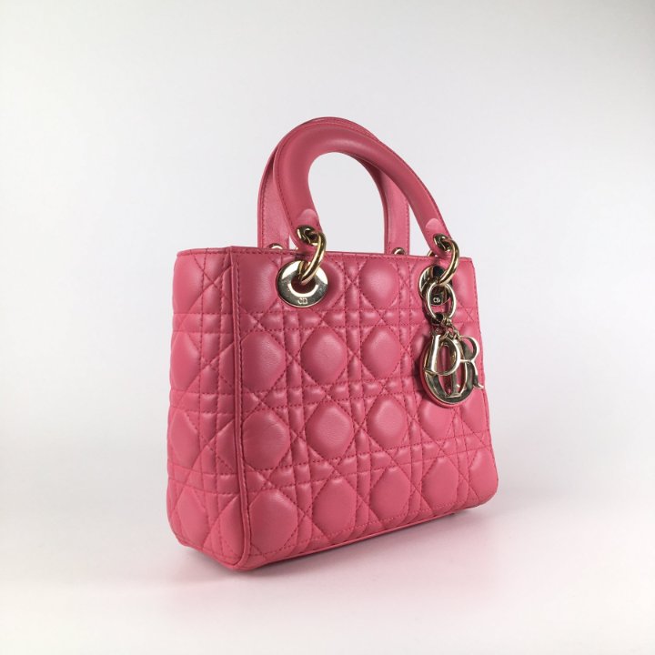 バッグ Lady Dior My ABCDior Small Lady Dior My ABCDior Bag Powder Pink Cannage Lambskin