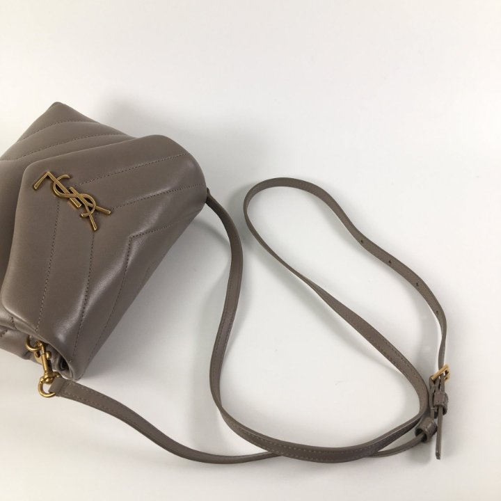ysl toy loulou grey khaki