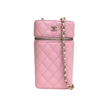 Chanel Vanity Phone Holder Pink Caviar