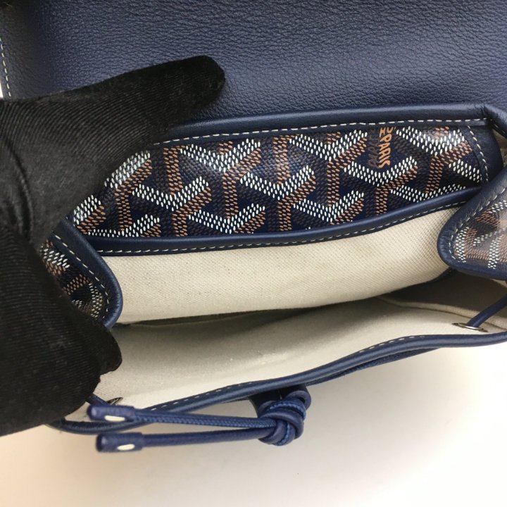 【GOYARD】ALPINE バックパック ミニ GOYARD Goyardine Calfskin Mini Alpin Backpack Sky Blue