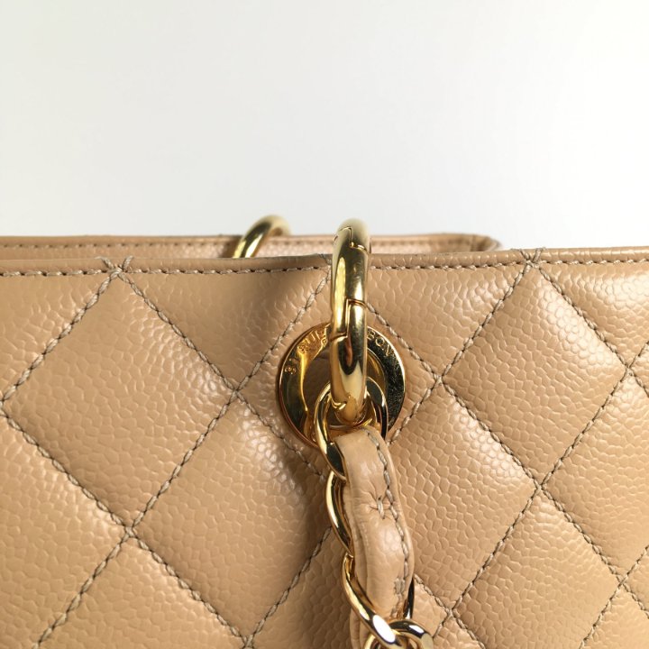 Chanel GST Tote Beige Caviar GHW - Luxe Du Jour