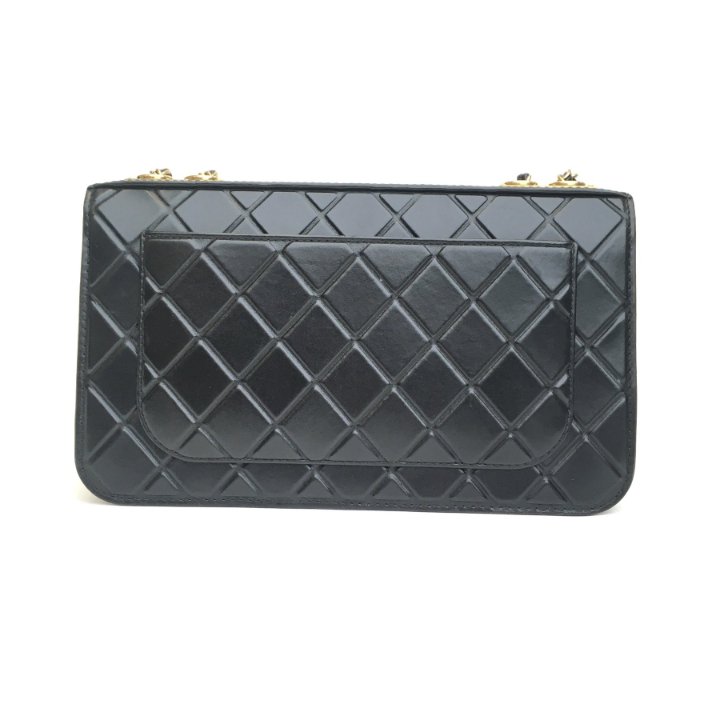 【ヴィンテージ】Rank:S☆Chanel Black Sereis27 Seasonal Flap $_57.JPG?set_id=880000500F