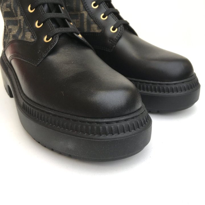 Fendi Fendigraphy Biker Boots Sz 41 - Luxe Du Jour