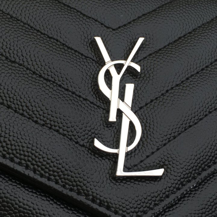 【関税＆送料込み】Saint Laurent l And Rhinestone Cassa Saint Laurent Cassandre Single Earring in Metal and