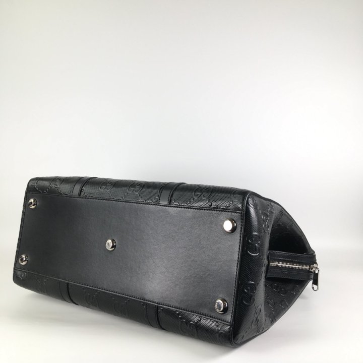 【関税&送料込】Gucci Black Leather Reversible Shopping Bag Gucci Reversible Shopping Bag in Black | Lyst