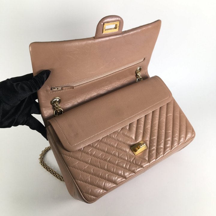 CHANEL ベージュ レザー シャネル ココマーク 23B レザー ローファー 36.5C レディース