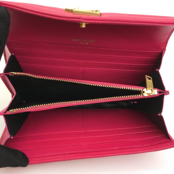 Saint Laurent (YSL) Cassandre Flap Wallet - Luxe Du Jour