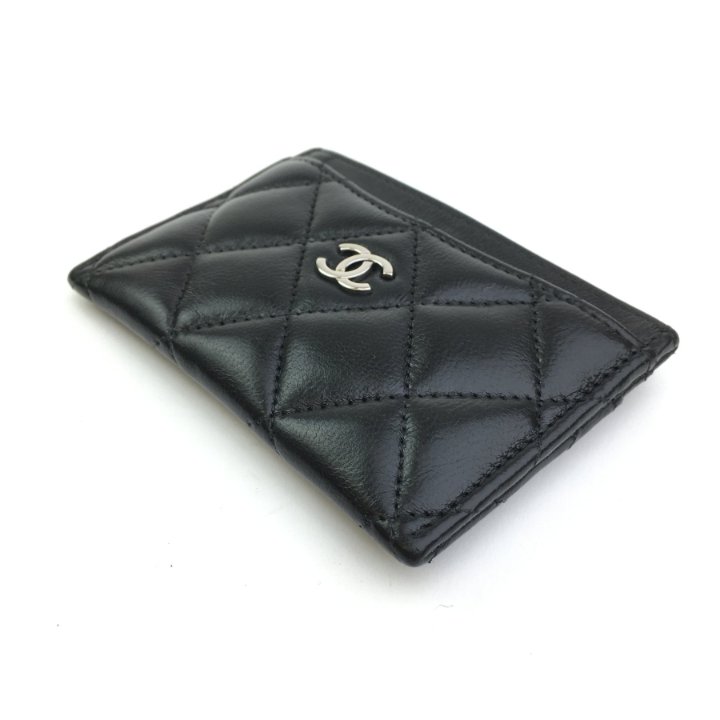 Chanel Cardholder Black Lambskin - Luxe Du Jour