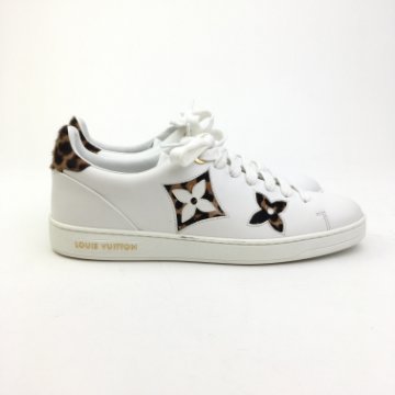 ヴィンチェンツォさん専用　UNKNOWN LONDO Monogram Foot Louis Vuitton Frontrow Leopard Sneakers Sz 37.5 - Luxe Du Jour