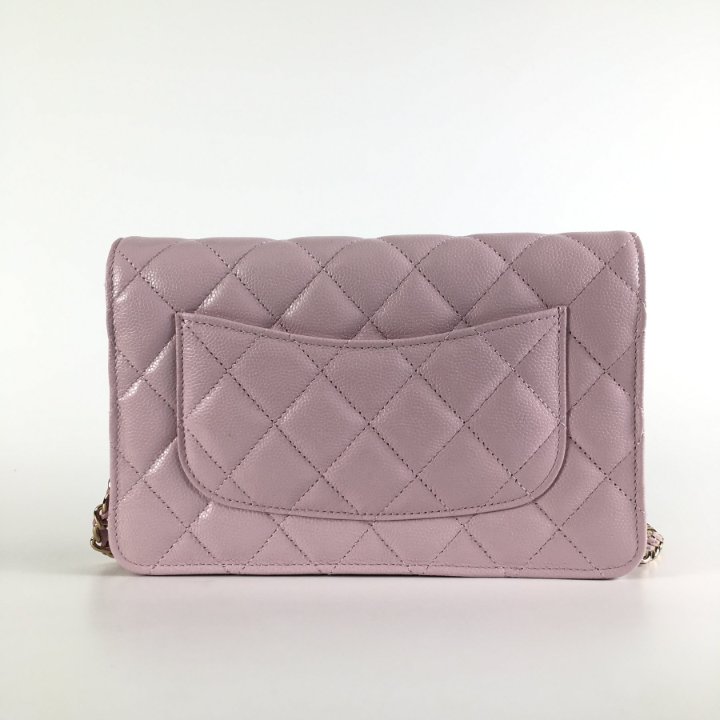 Chanel Wallet On Chain (WOC) Pink Caviar - Luxe Du Jour
