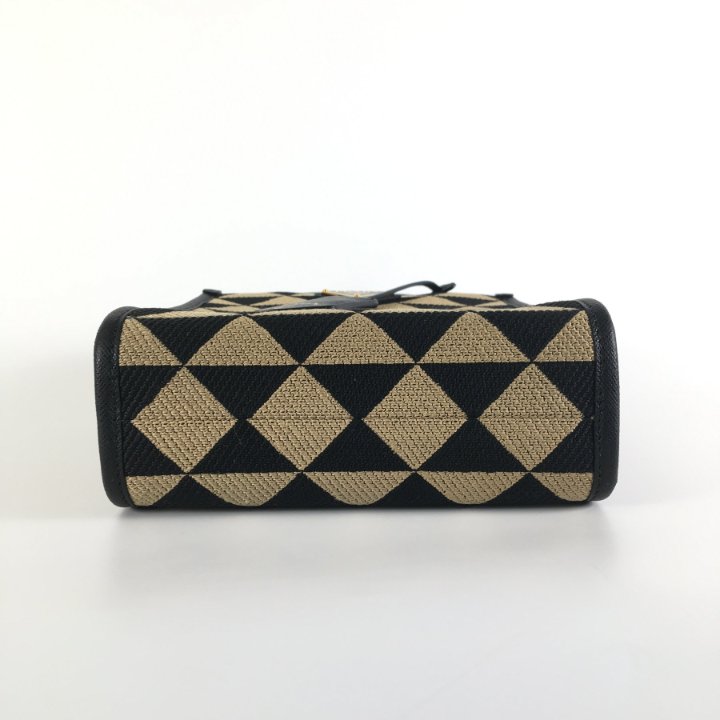 Prada Symbole Triangolo Jacquard Mini Tote - Luxe Du Jour