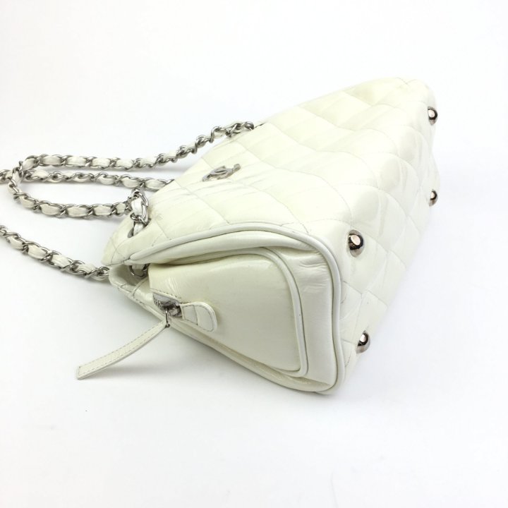 【CHANEL】Chanel vintage cowhide tote bag★ホワイト Chanel Vintage 1994 White Caviar Large CC Shoulder Tote Bag