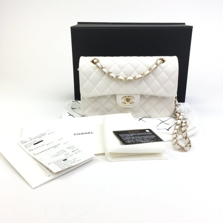 ◆CHANEL◆クラシックミニポーチ ホワイト CHANEL シャネル ポーチ ホワイト クラシック ミニポーチ