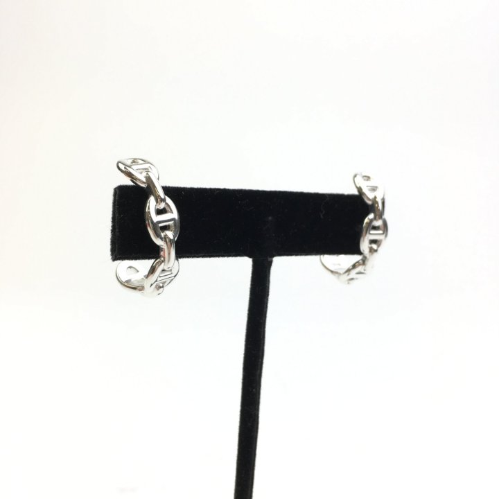 Hermes☆Chaine d'ancre Enchainee Single ear Climber パリ発 Chaine d'ancre Enchainee single ear climber earring | Hermès