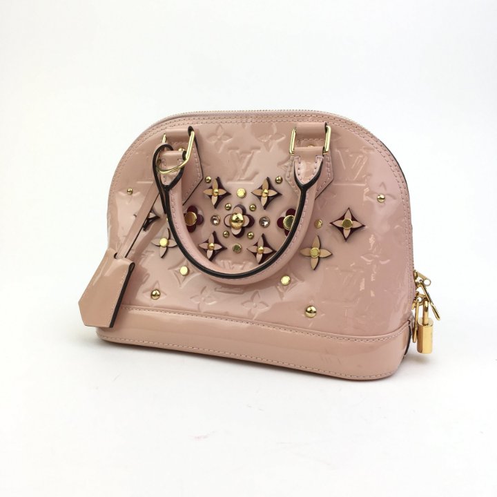 Louis Vuitton Monogram Vernis Flowers Alma BB - Luxe Du Jour